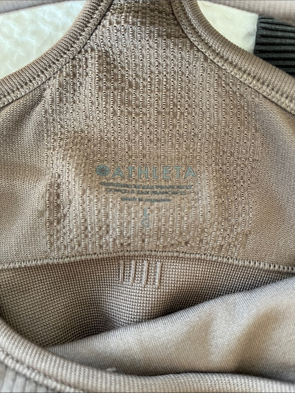 Athleta Ribbed Racerback Tank Top - Brown - Picture 3 of 3